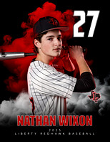 2025 Liberty Baseball Banner Nathan Wixon 27
