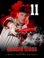 2025 Liberty Baseball Banner Carson Higgs 11