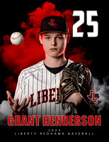 2025 Liberty Baseball Banner Grant Henderson 25